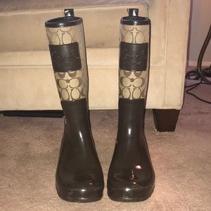 Coach rain boots